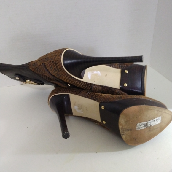 Michael Kors Snakeskin Leather Heel Boot - Picture 10 of 14